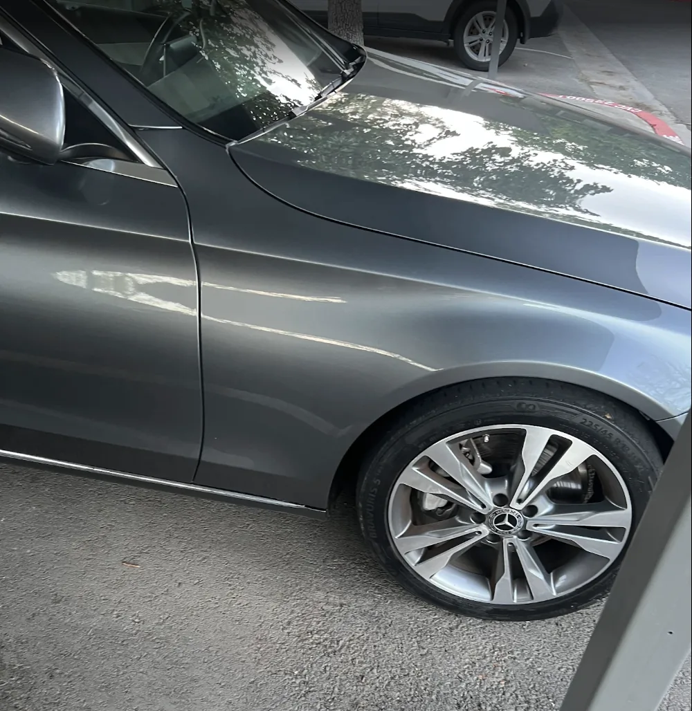 After - collision repair & auto body repair on Side Panel Dent - Mercedes-Benz by Focus On Cars auto body shop