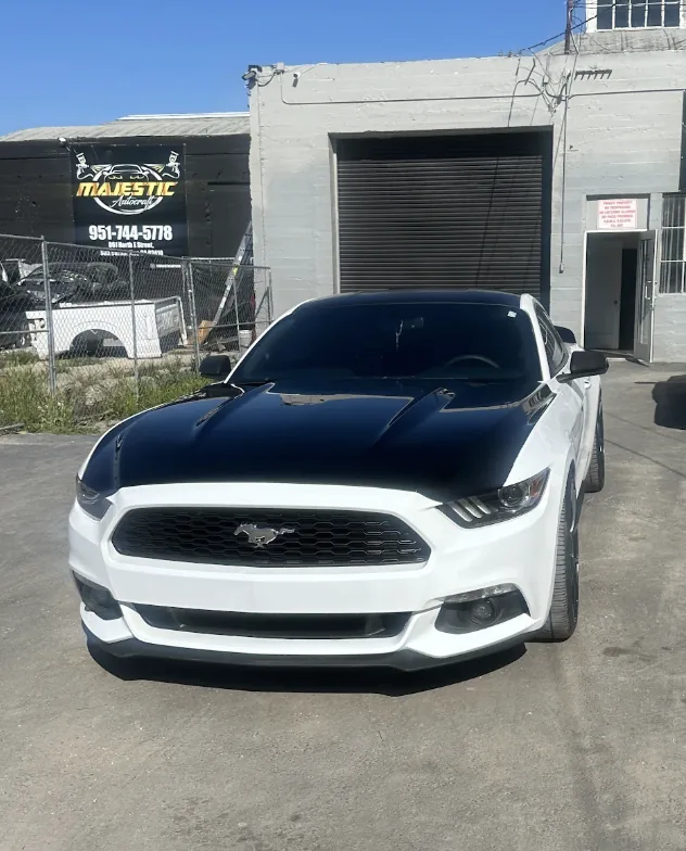 After - collision repair & auto body repair on Front-End Collision - Ford Mustang by Focus On Cars auto body shop